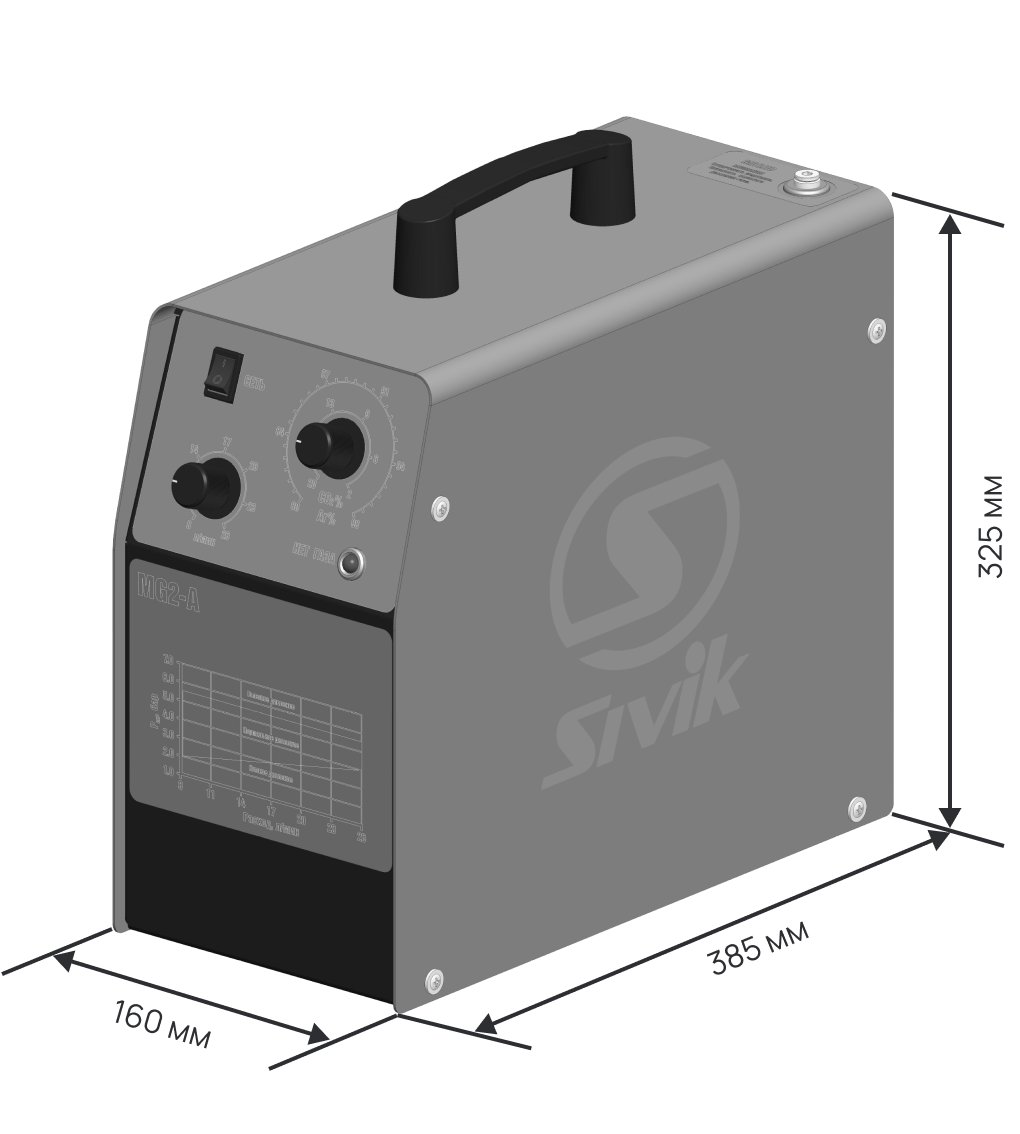 Смеситель газов ar co2 MG2A